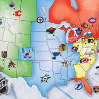NHL - League Map 500 Piece Puzzle