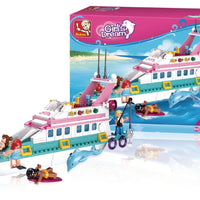 Girl's Dream Luxury Yacht Building Brick Kit (328 Pcs)