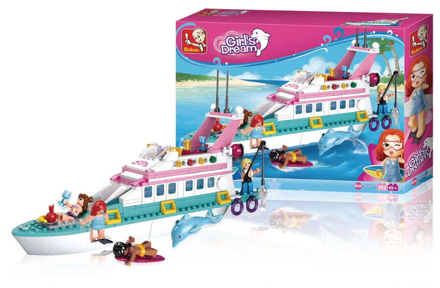Girl's Dream Luxury Yacht Building Brick Kit (328 Pcs)