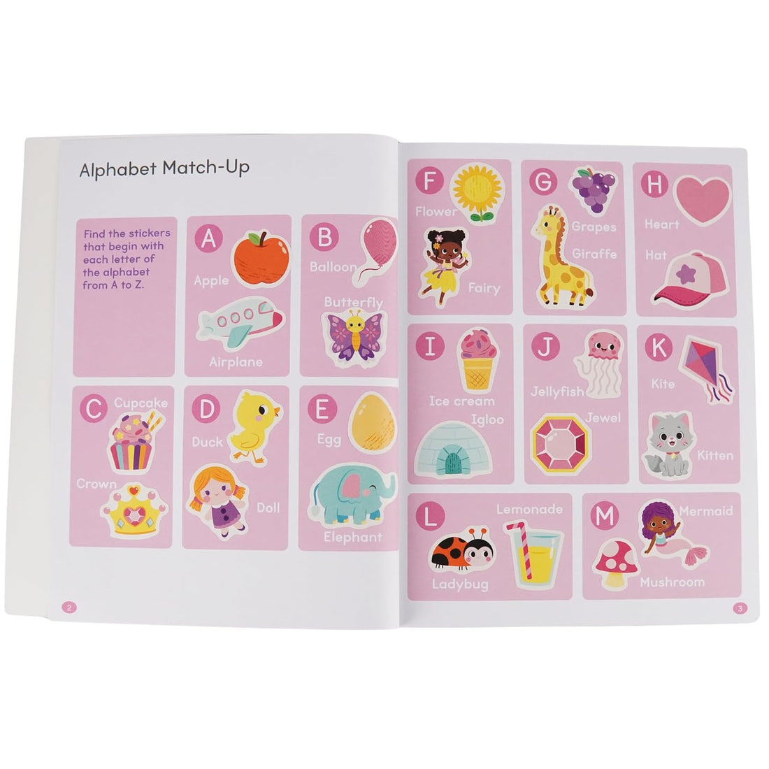 Pretty Pink Toddler Sticker Activity Book