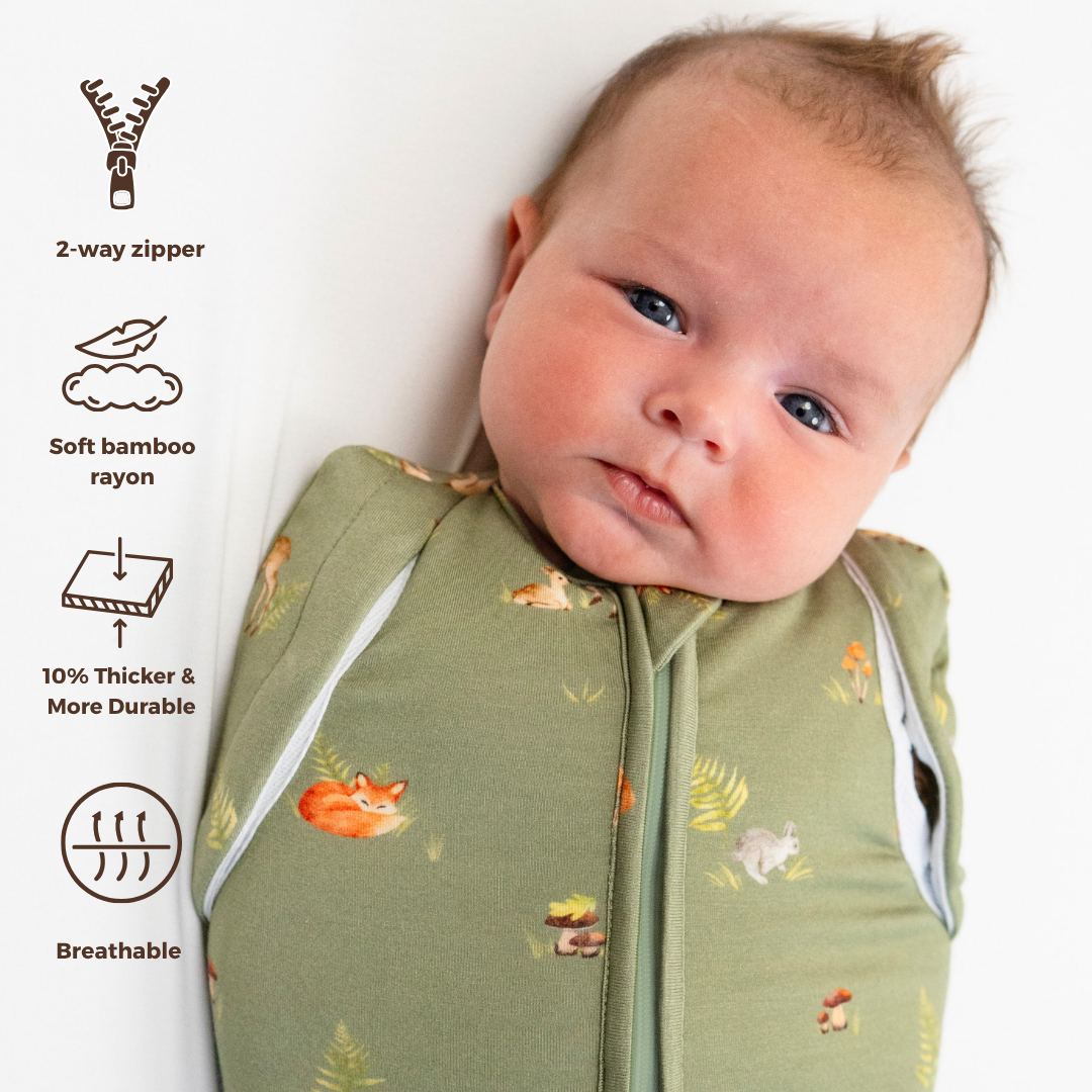 1.0 TOG Convertible Swaddle Sack - Forest Friends