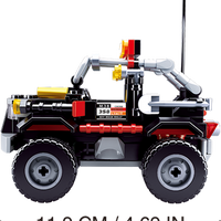 Car Club Offroad Building Brick Kit, Black (158 Pcs)