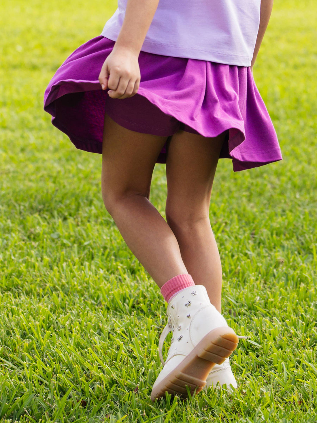 Pocket Skort | Girls Pull-On Skort | Built-In Shorts Skirt [Multiple Colors]