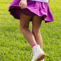 Pocket Skort | Girls Pull-On Skort | Built-In Shorts Skirt [Multiple Colors]