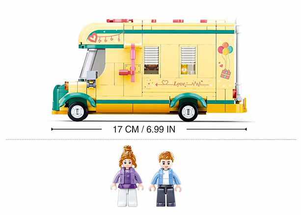 Winter Camping Trailer Building Brick Kit (314 pcs)