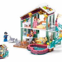 Winter Resort Cabin Building Brick Kit (439 pcs)