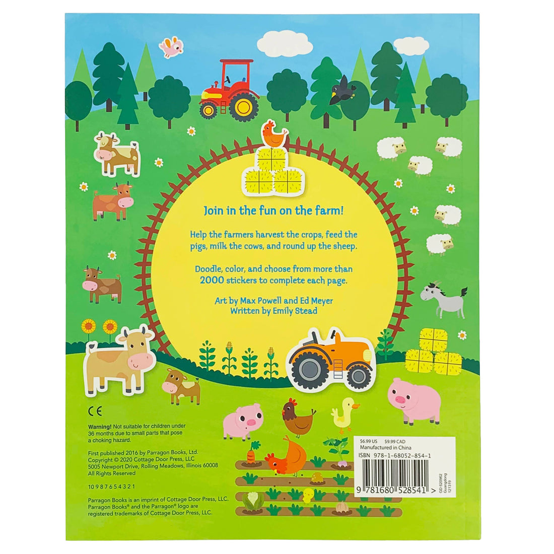 Totally Awesome 2000 Stickers Busy Farm Activity Book