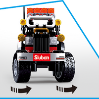 Car Club Offroad Building Brick Kit, Black (158 Pcs)