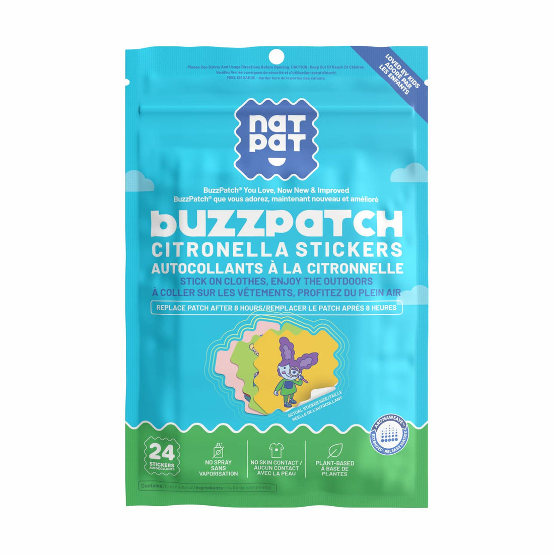 NATPAT Buzzpatch: Mosquito Patches, Natural Insect Repellent