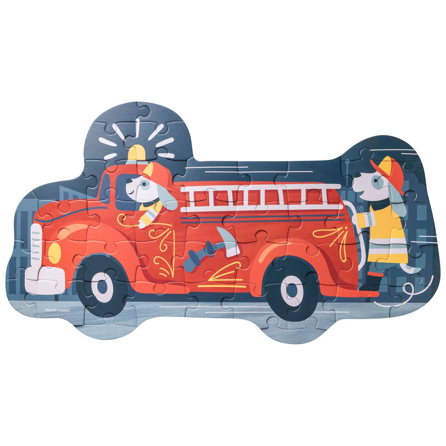 Shaped Jigsaw Puzzle: Firetruck