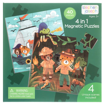 4 In 1 Magnetic Puzzle Book: Adventure