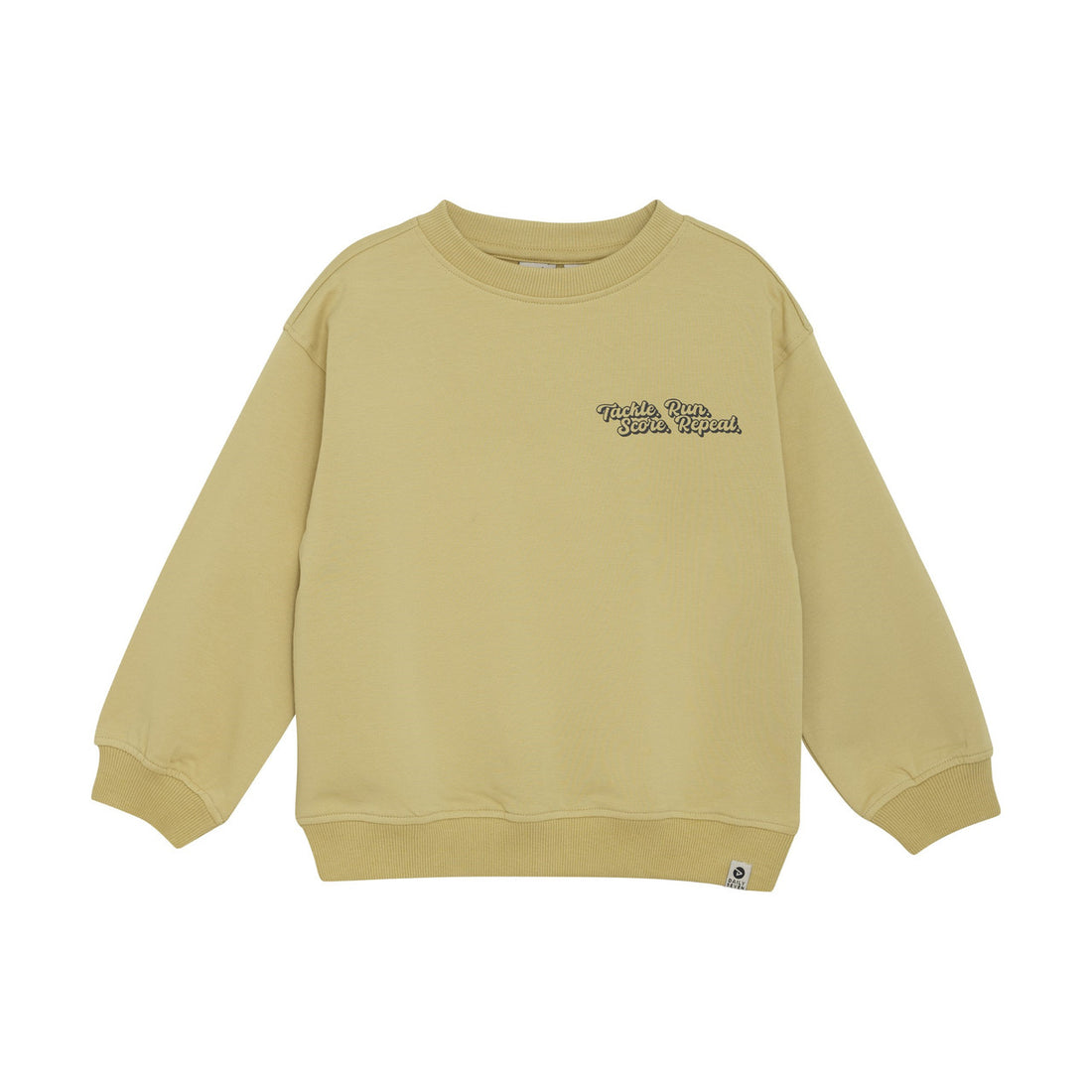 Oversized Sweater Retro Print | Silver Fern