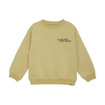 Oversized Sweater Retro Print | Silver Fern