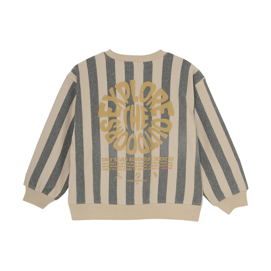 Oversized Sweater Stripe | Sandshell