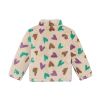 Daily7 Kid Girl Teddy Jacket Hearts