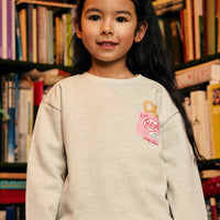 Sweater Backprint | Light Grey Melange