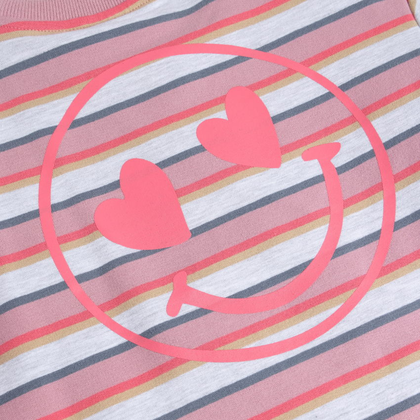 T-shirt Longsleeve Striped | Lilas