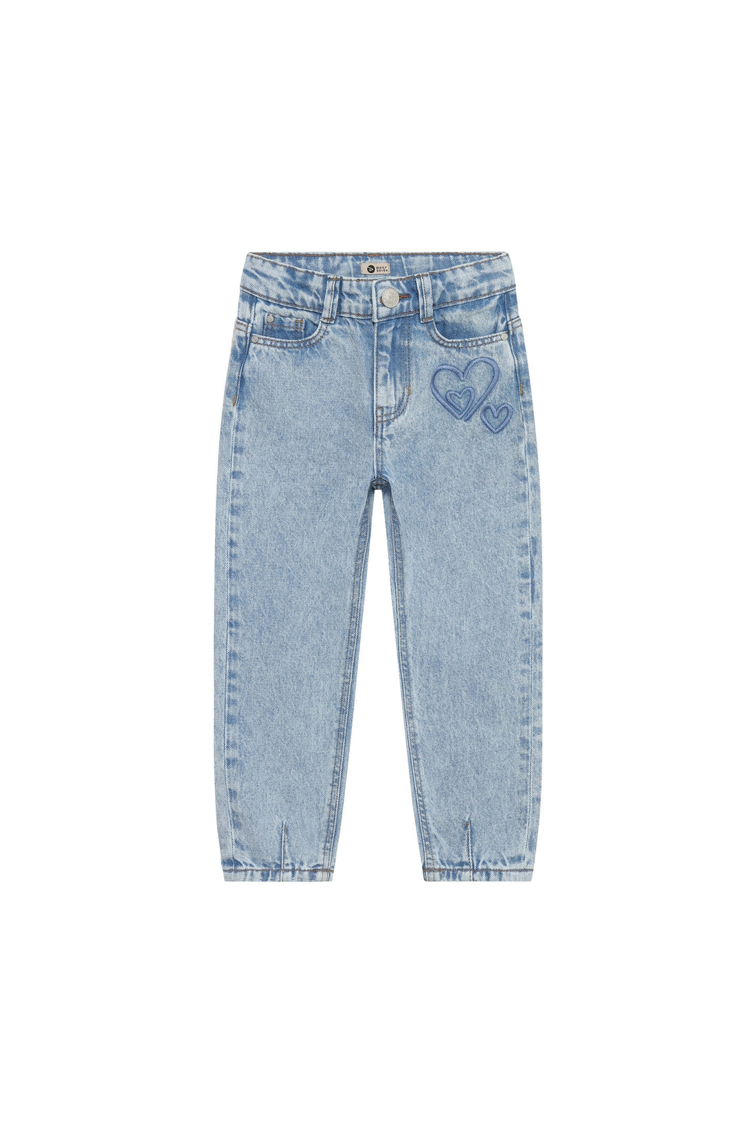 Denim Mom Fit Heart Jeans | Medium Denim