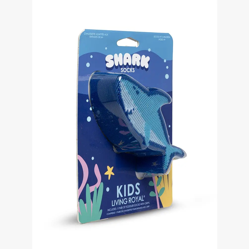 SMILEY SHARK 3D KIDS CREW SOCK
