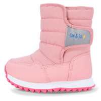 Kids Tall Puffy Winter Boots | Dusty Pink