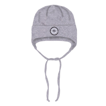 Jersey toque with ears baby Heather Gray