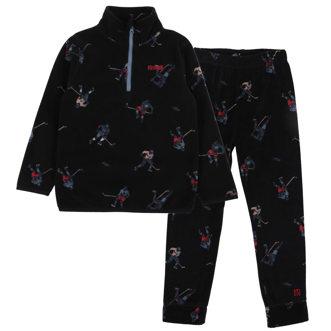 Boys' Blue Two-Piece Microfleece Base Layer