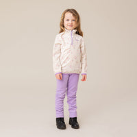 Girls' Ivory Two-Piece Microfleece Base Layer