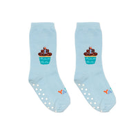 CUPCAKE BIRTHDAY 3D KIDS CREW SOCK