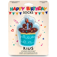 CUPCAKE BIRTHDAY 3D KIDS CREW SOCK