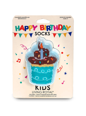CUPCAKE BIRTHDAY 3D KIDS CREW SOCK