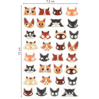 Cooky Cat Head Stickers