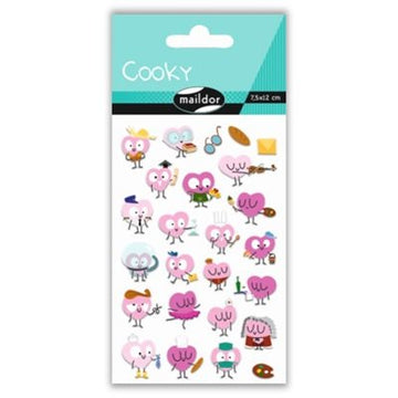 Cooky Heart Professions stickers