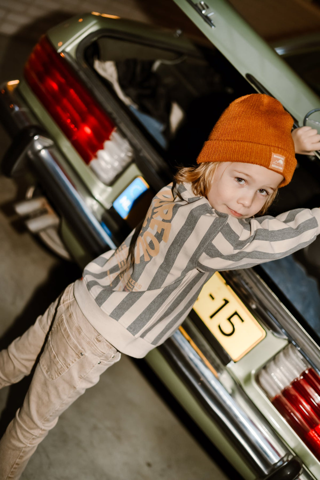 Oversized Sweater Stripe | Sandshell