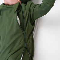 1.0 TOG Ribbed Bamboo Sleep Sack - Forest Green