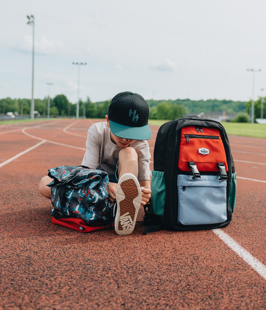 Colorblock Ice and Fire 26L Backpack - Tokyo Red
