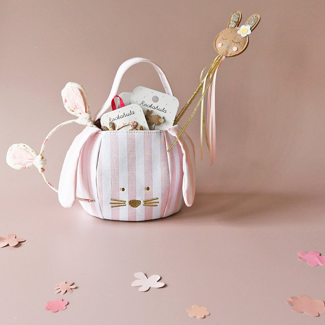 Stripy Bunny Bucket Bag