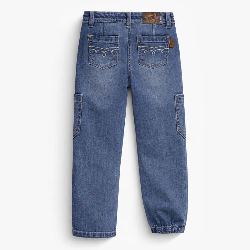 Blue jeans with heart patch, child