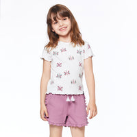 Short With Frill Dusty Mauve