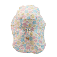 Sun Hat with Neck Cape - Kissing Fish