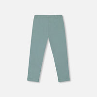 Organic Cotton Sage Green Leggings With Cat Ears Applique