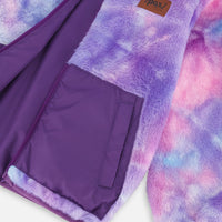 Transition Reversible Plush And Nylon Jacket Grape Purple