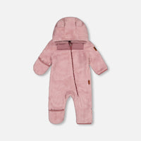 Baby Mid-Season Sherpa One Piece Old Pink