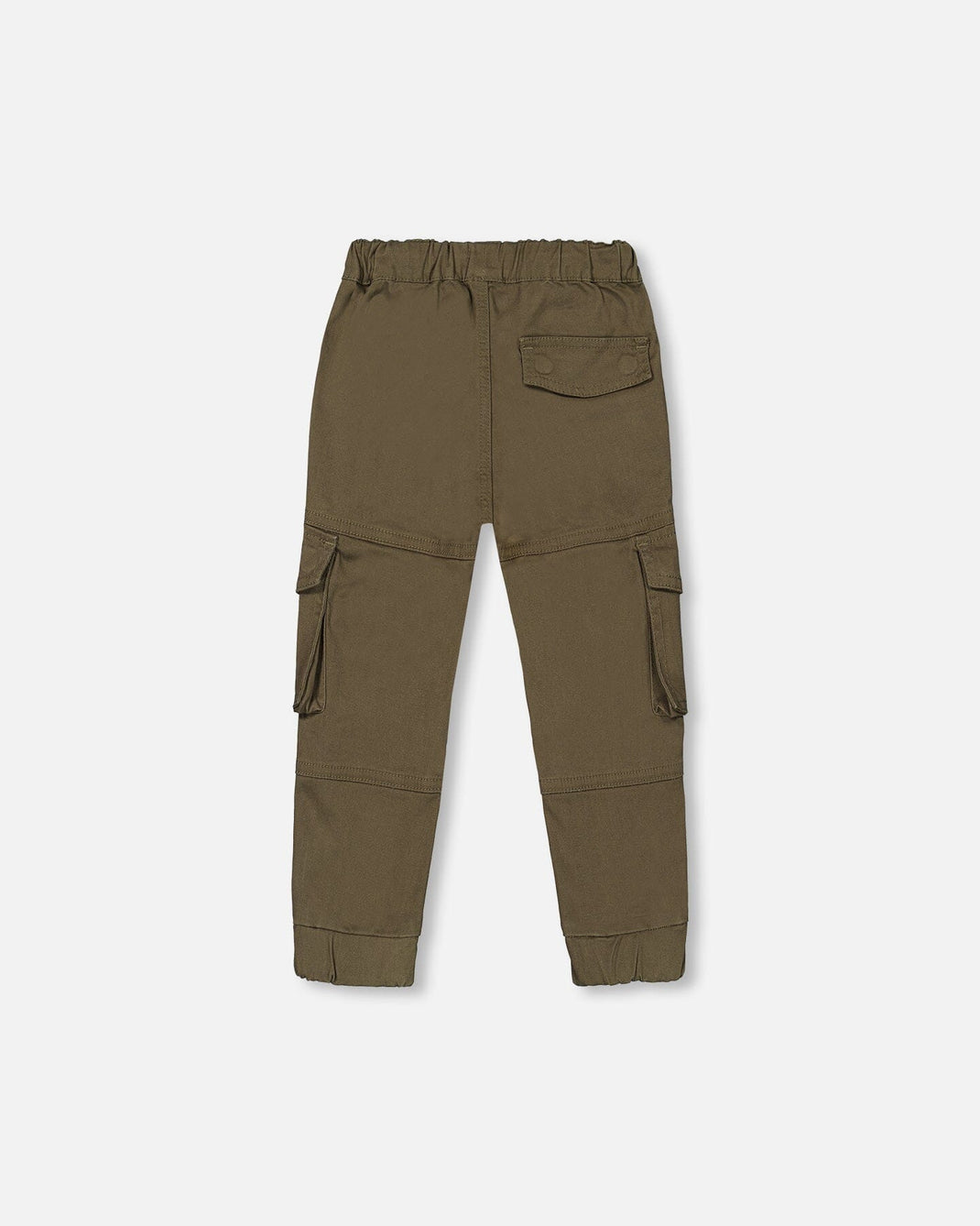 Stretch Twill Jogger Pants With Cargo Pockets Grape Leaf