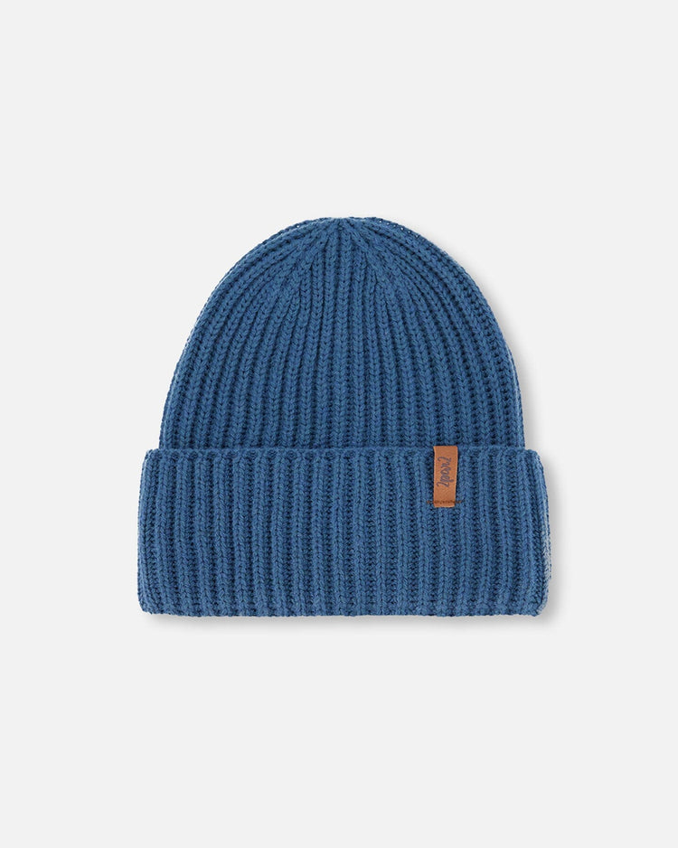 Knit Hat Teal Blue