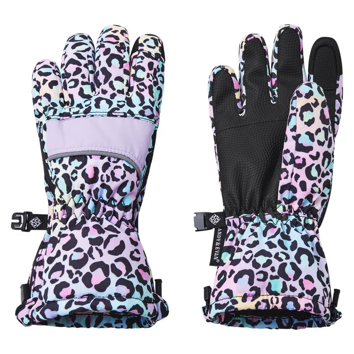 Winter & Ski Glove powered by ZIPGLOVE™TECHNOLOGY | Purple Leopard