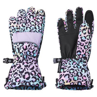 Winter & Ski Glove powered by ZIPGLOVE™TECHNOLOGY | Purple Leopard