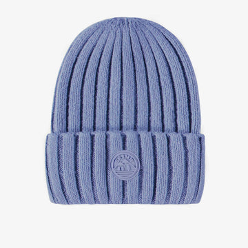 BLUE CASHMERE EFFECT KNITTED TOQUE, CHILD