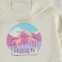 CREAM HOODED VEST WITH A ZIPPER IN FLEECE, CHILD