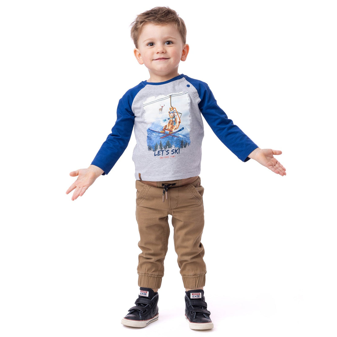 Baby Boys' long-sleeved t-shirt Heather gray
