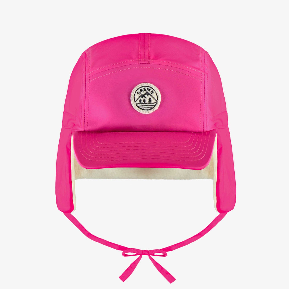 Pink winter cap in polyester, child